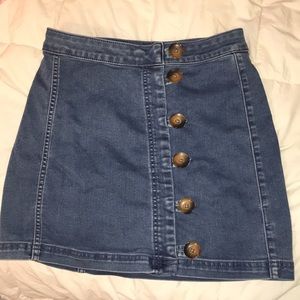 FREE PEOPLE DENIM SKIRT